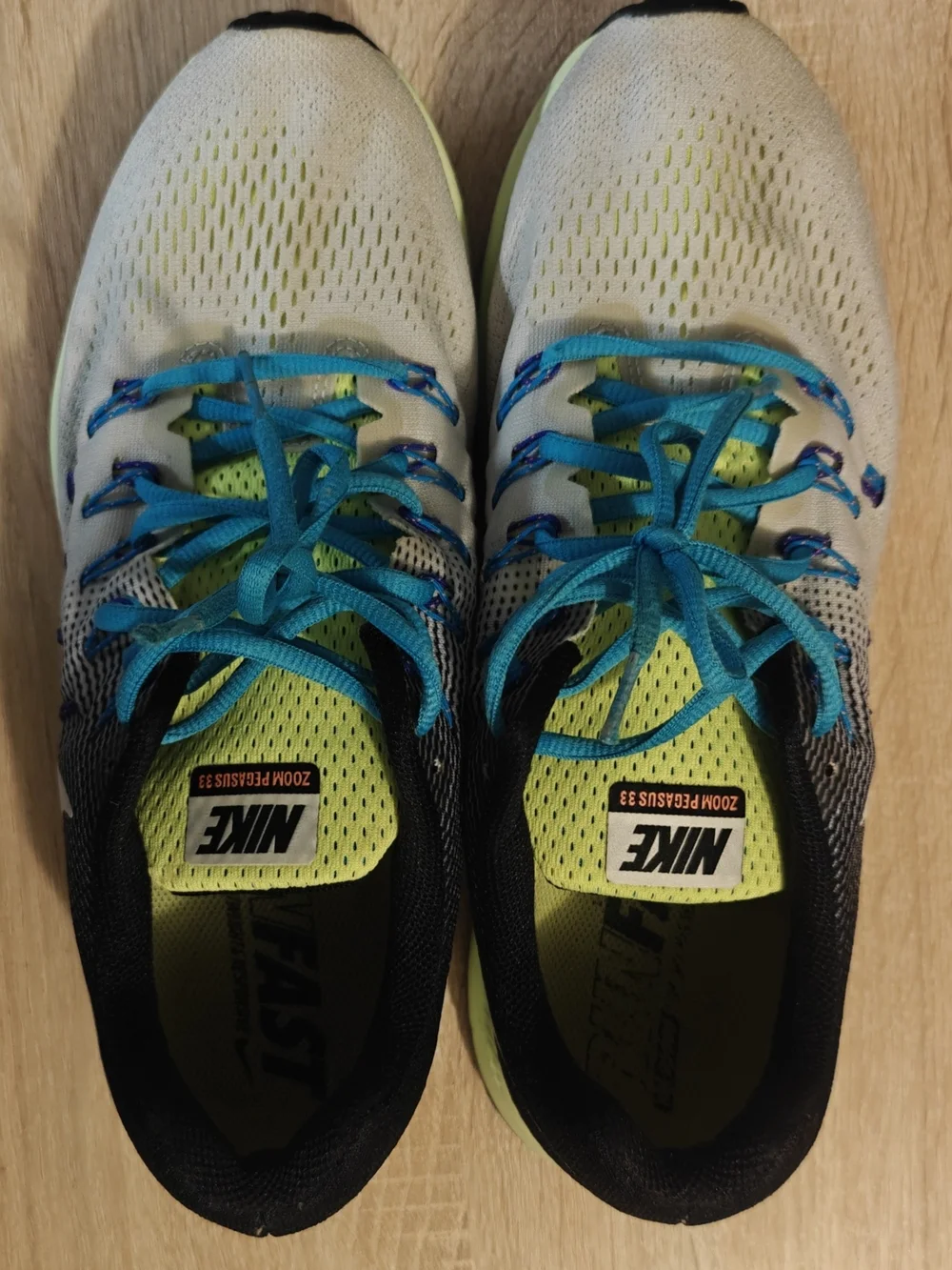 Nike Zoom Pegasus 33 Running Shoes Sneakers Womens Sz 12 Mens Size 10.5 - Picture 9 of 11